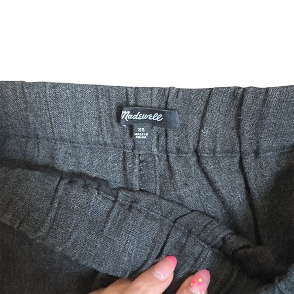 Madewell Grey Jogger Pants Blue Elastic Waist | Pull On | Work Casual Women’s XS - Picture 3 of 3